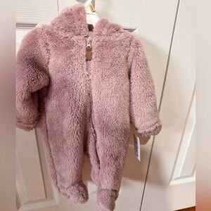 Carter's Soft Mauve Fleece Footie